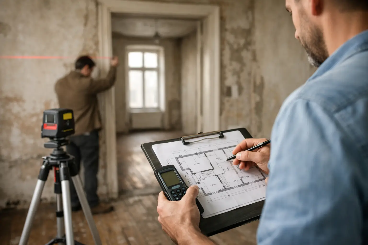 Bestandsplan Altbau richtig aufnehmen