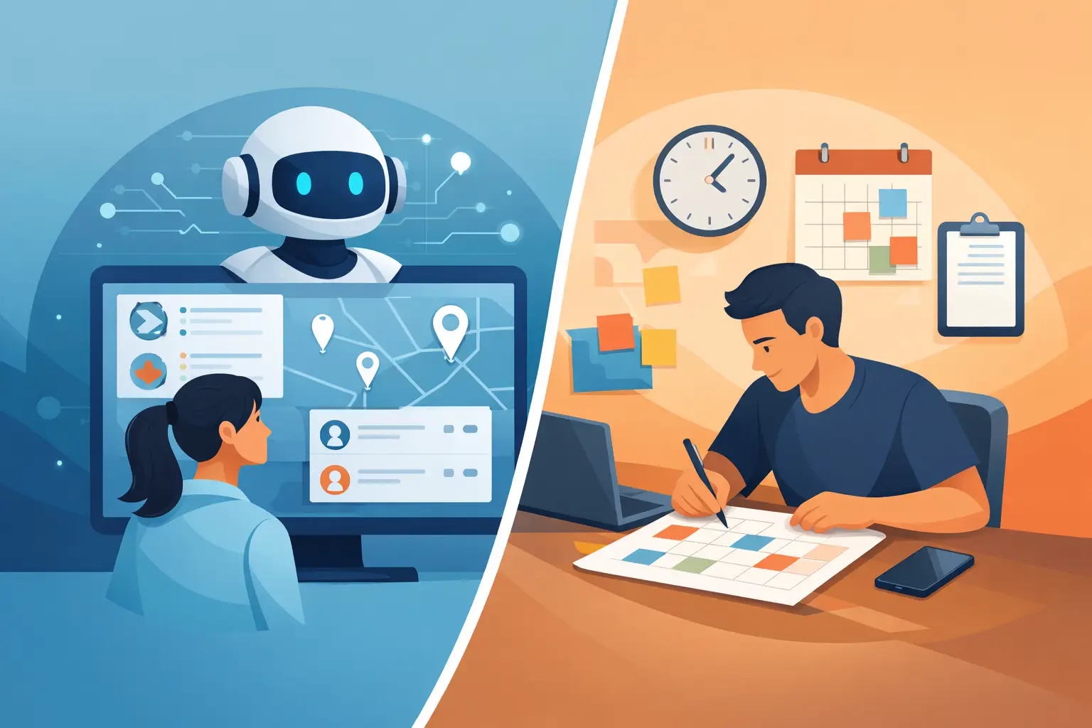 AI Dispatching vs Manual Scheduling