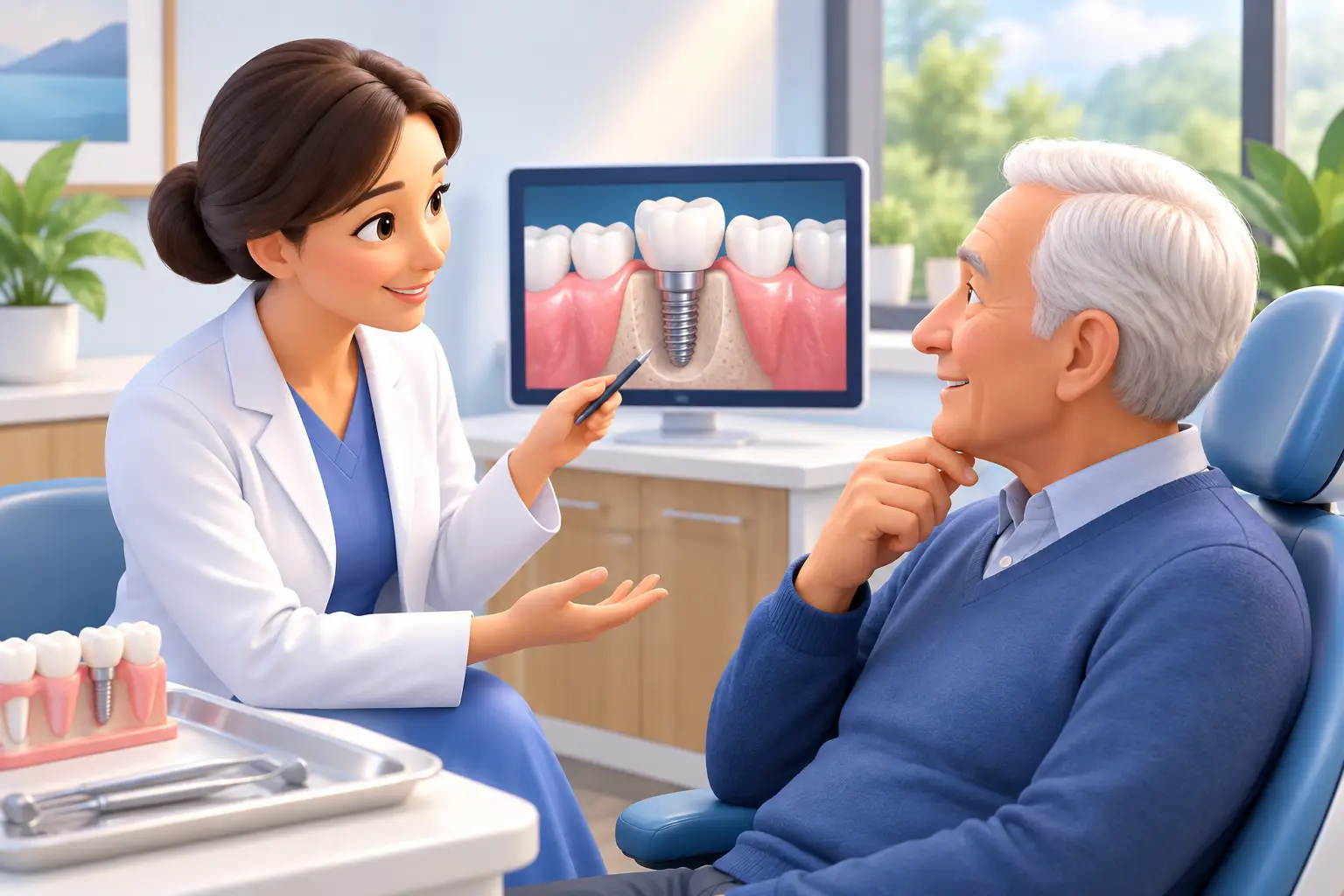 How to Convince an Aging Parent to Get Dental Implants