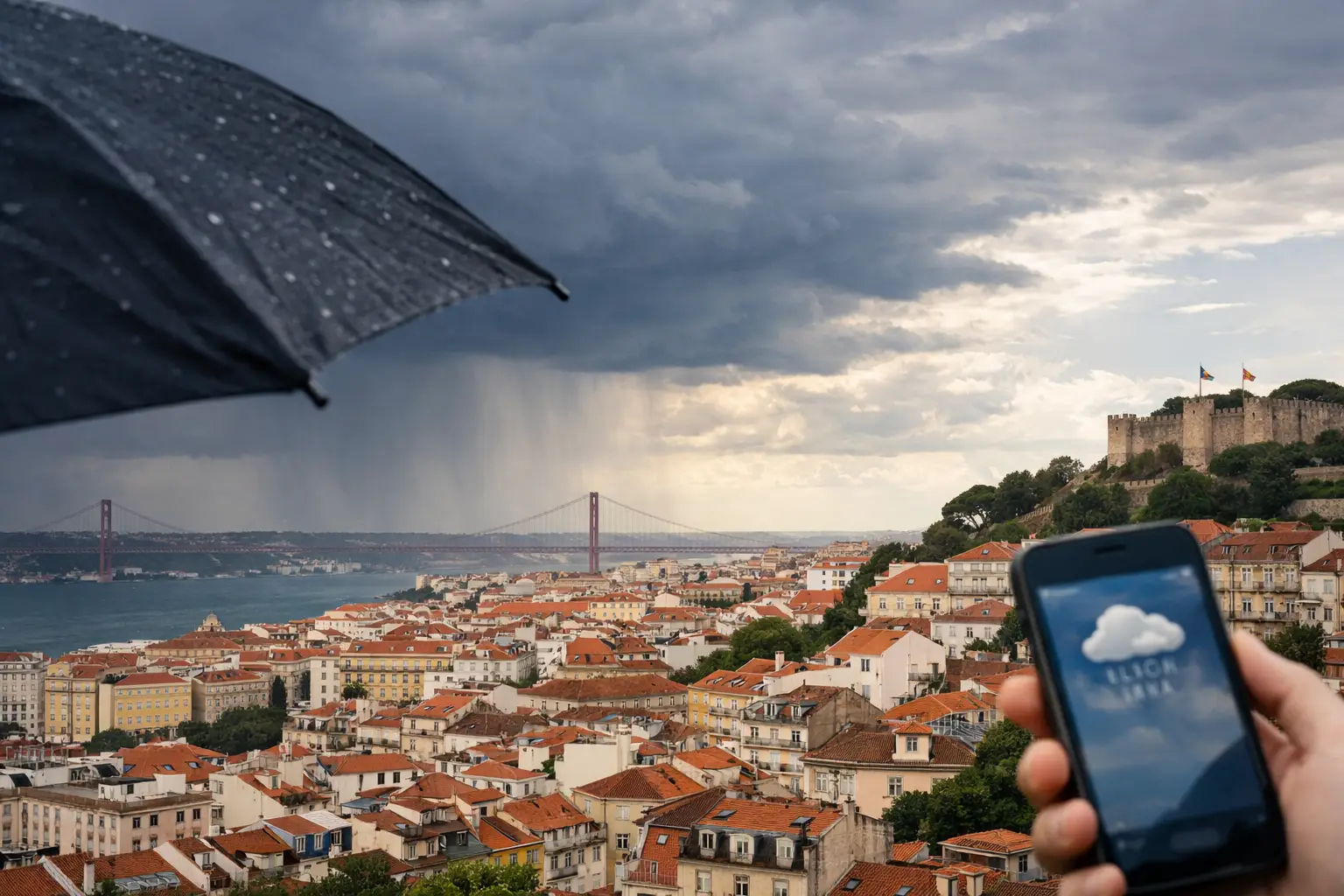 Quando vai chover em Lisboa?