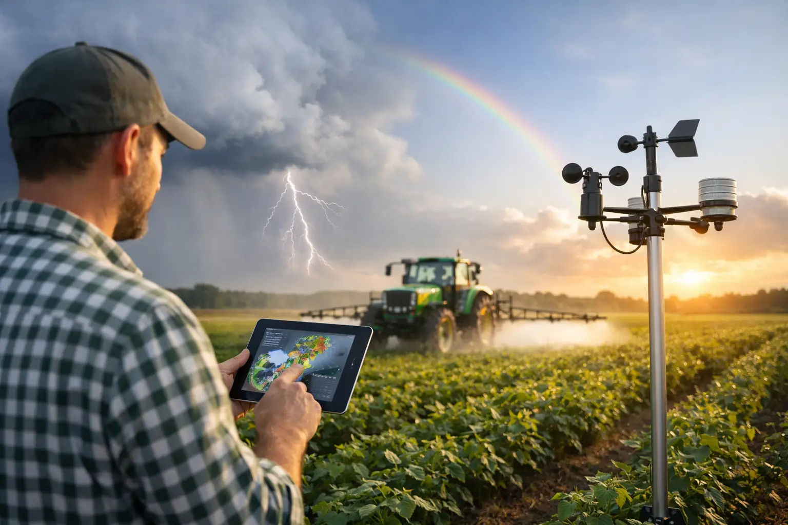 Meteorologia para agricultura com decisões seguras