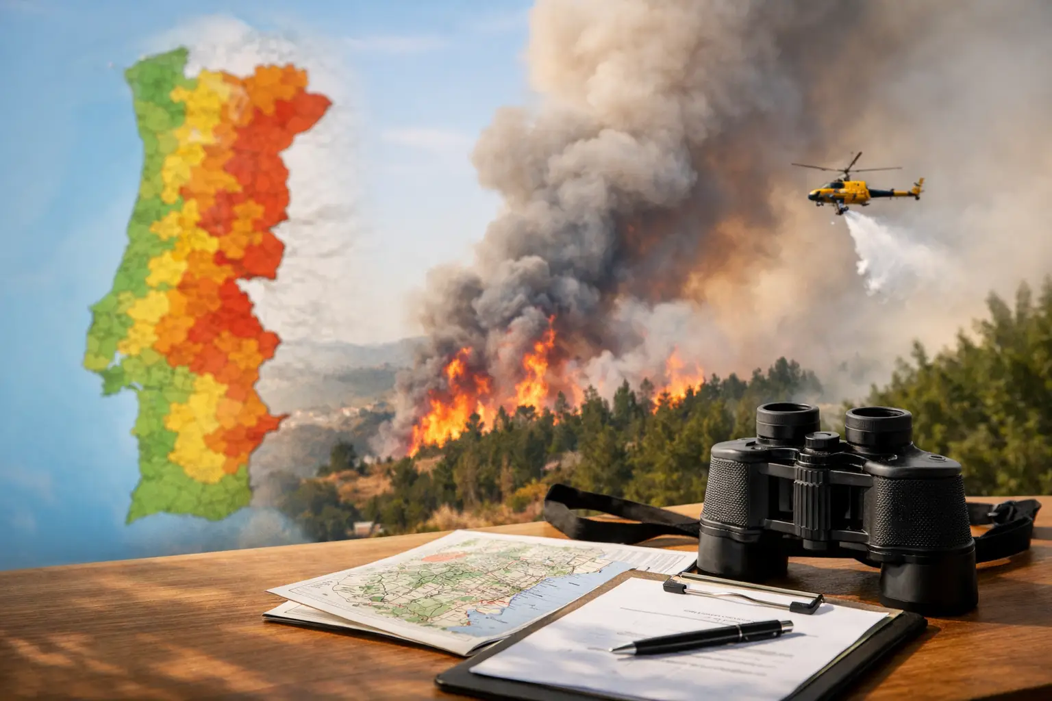 Risco de incêndio em Portugal explicado