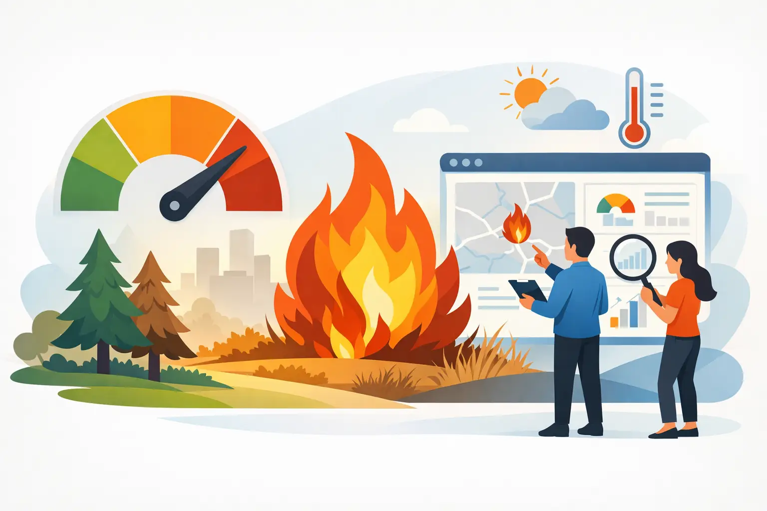 Risco de incêndio hoje: como interpretar