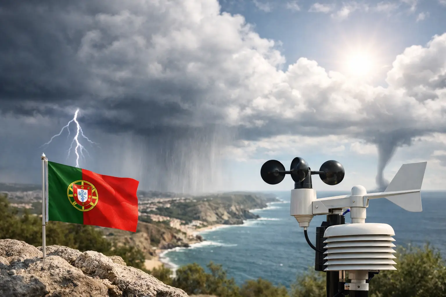 Guia de alertas meteorológicos em Portugal