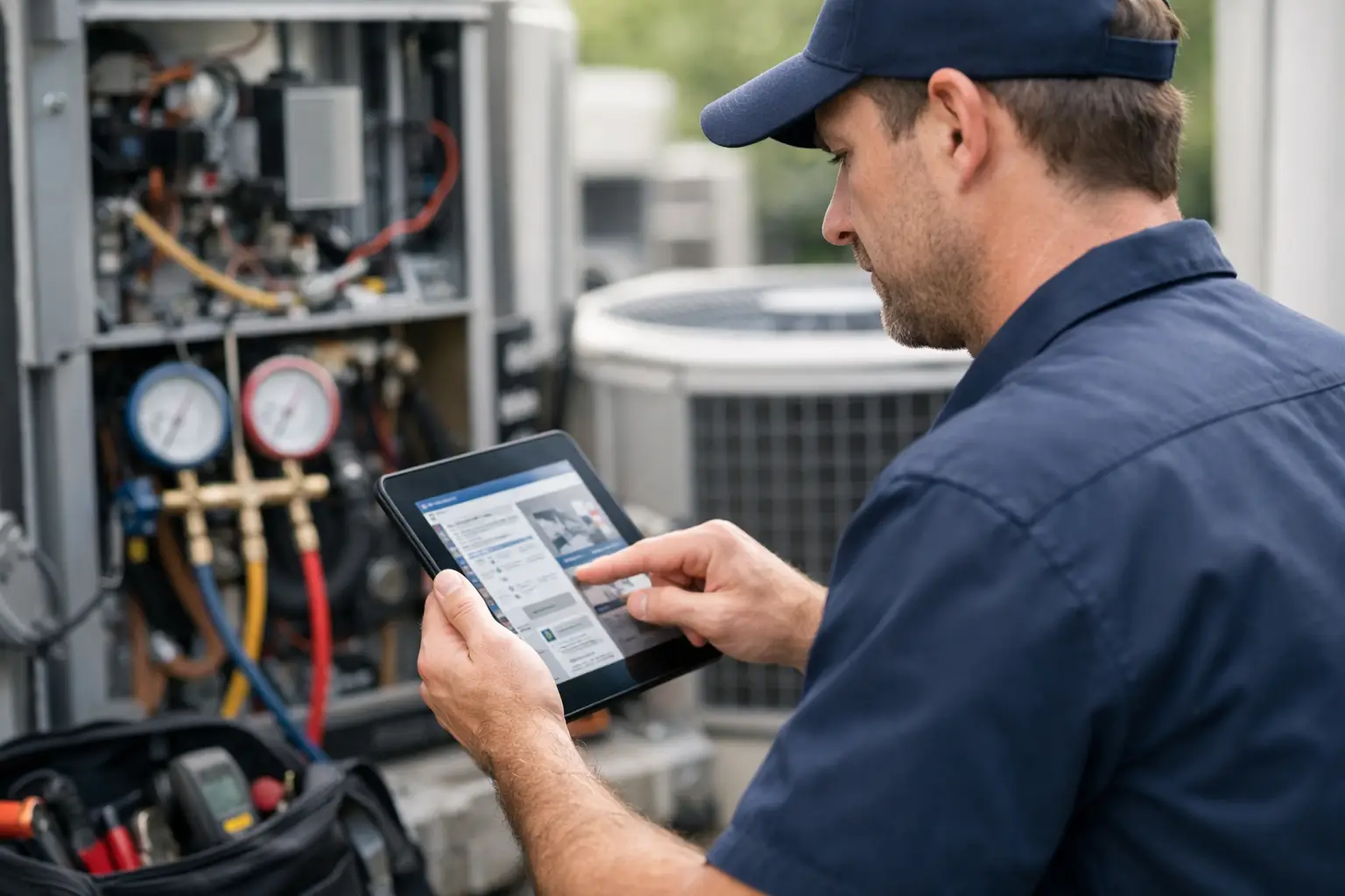 Organize HVAC Service Information in the Field