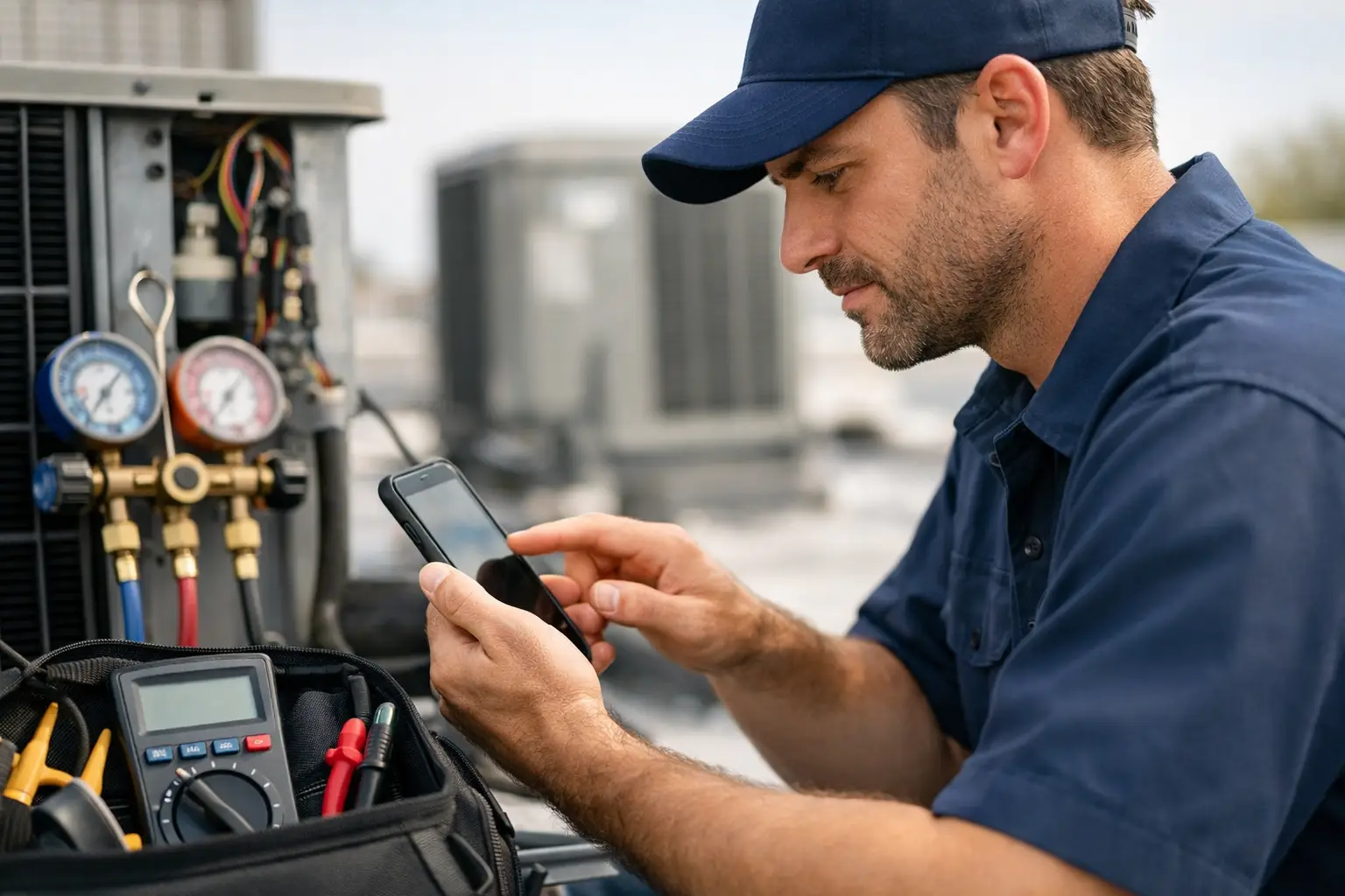 Mobile HVAC Troubleshooting Guide for Field Techs