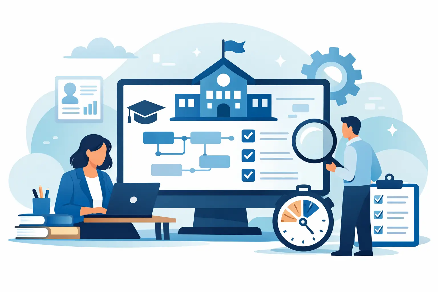 Test Schulsoftware für Verwaltungsprozesse