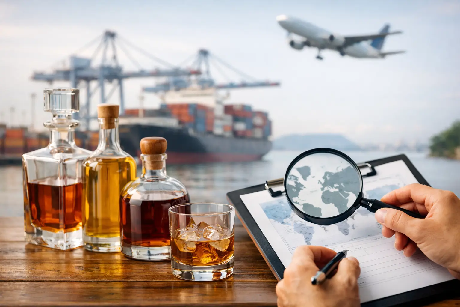 Exportación licorera: control y escala regional