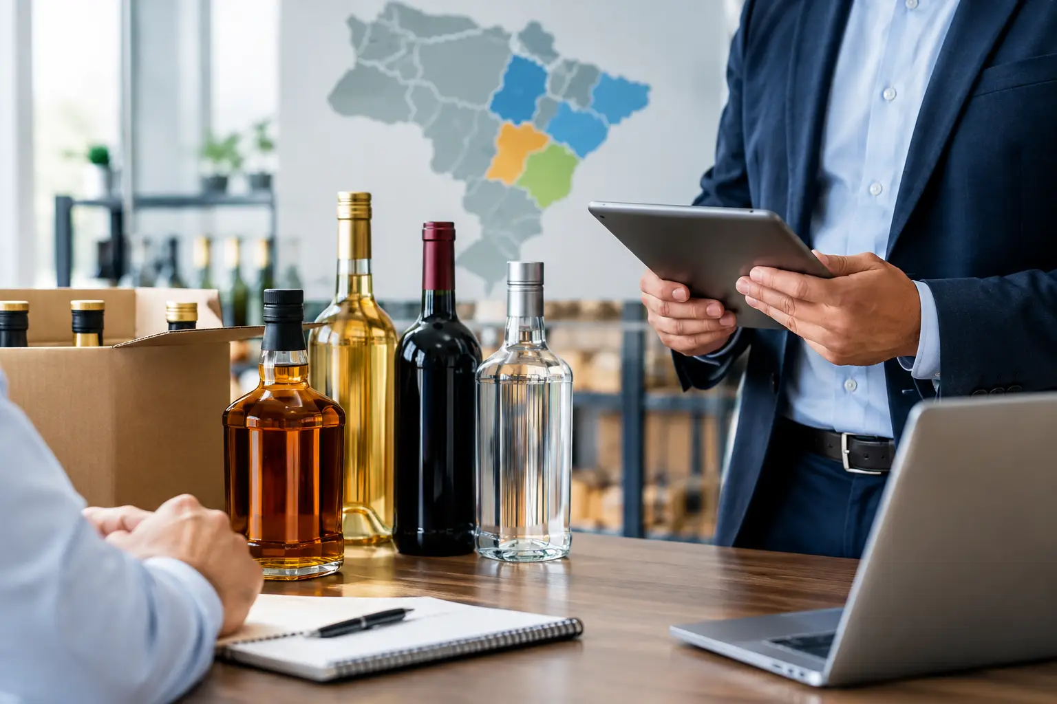 Compras B2B de alcohol con control regional