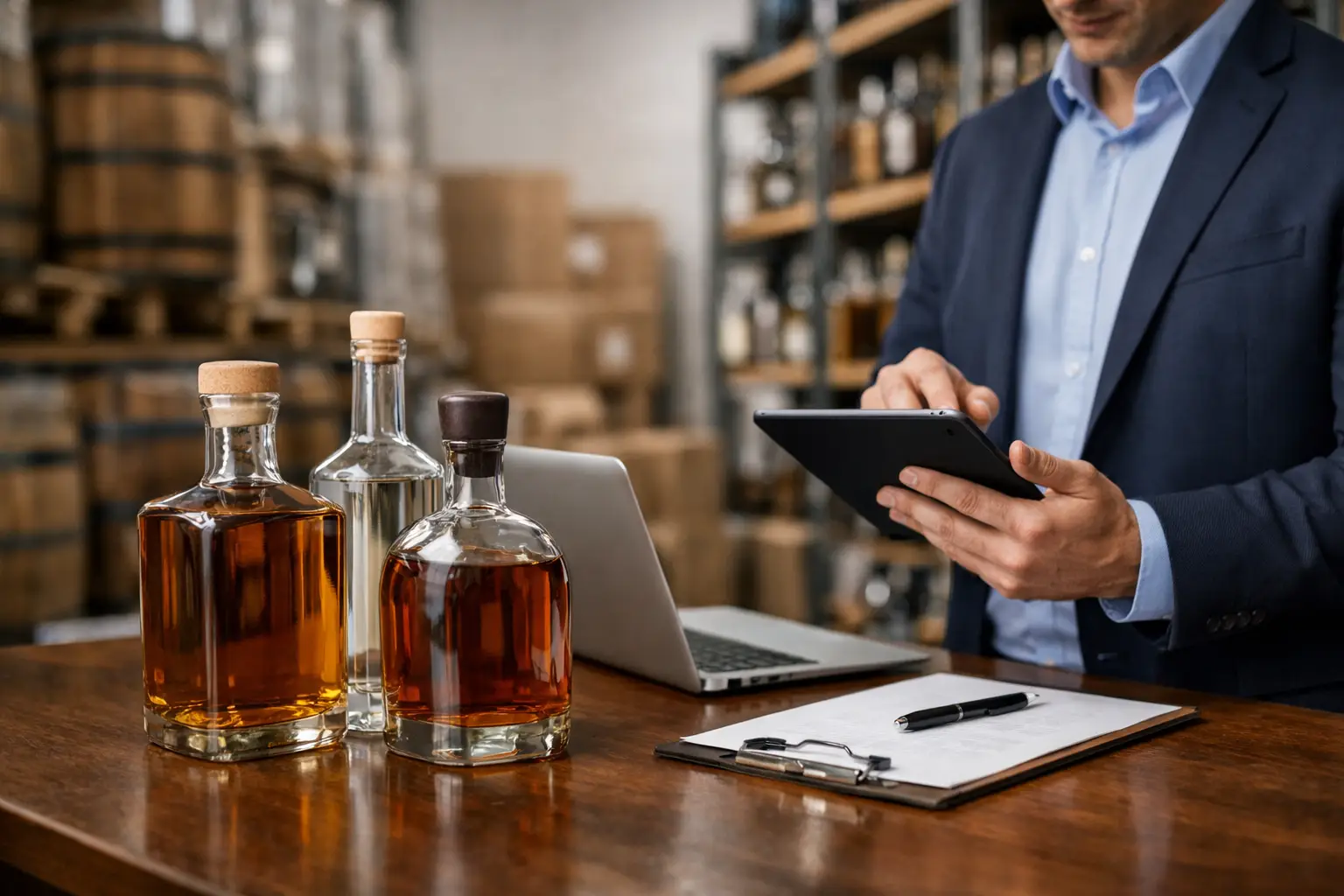 Cómo gestionar inventario de destilados B2B