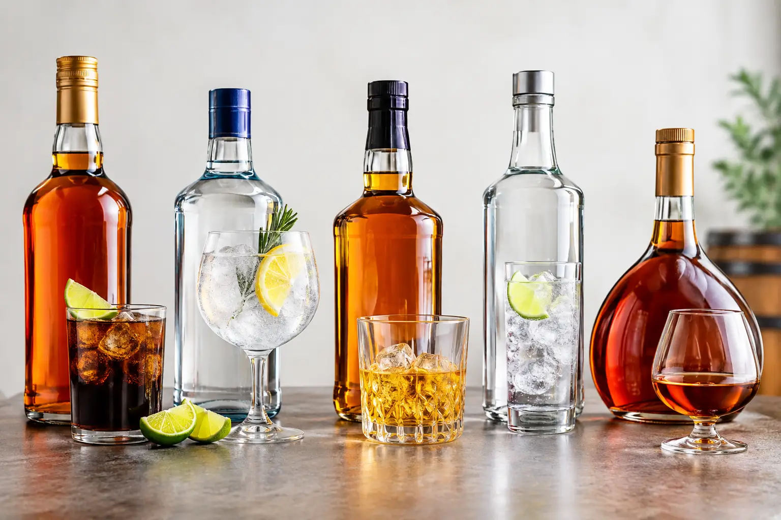 Catálogo mayorista de ron, gin, whisky, vodka y brandy