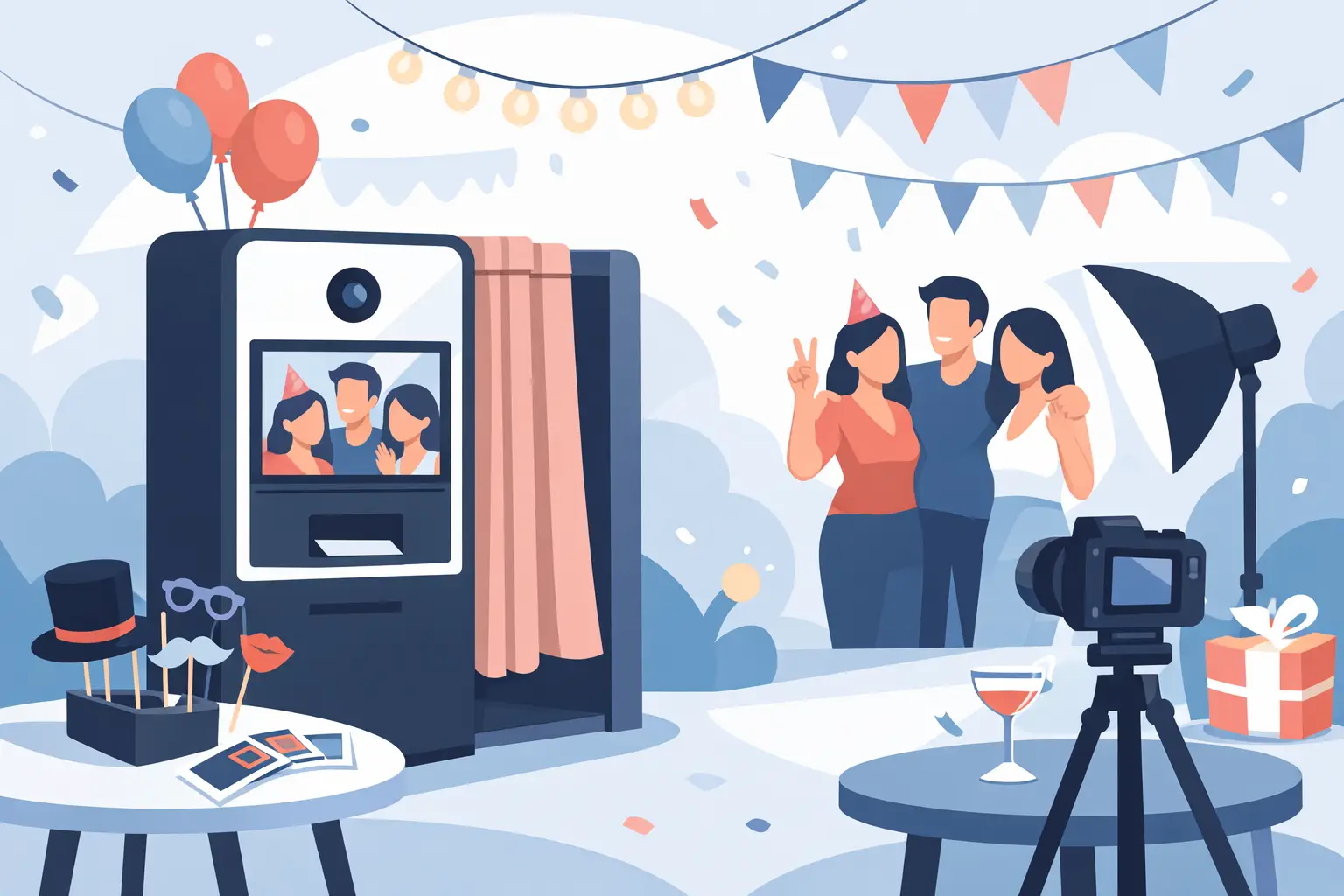Location photobooth pour une fête qui marque
