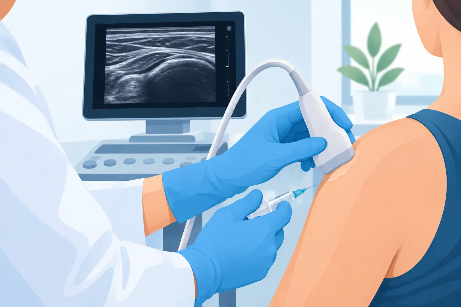 How does an ultrasound-guided injection work?