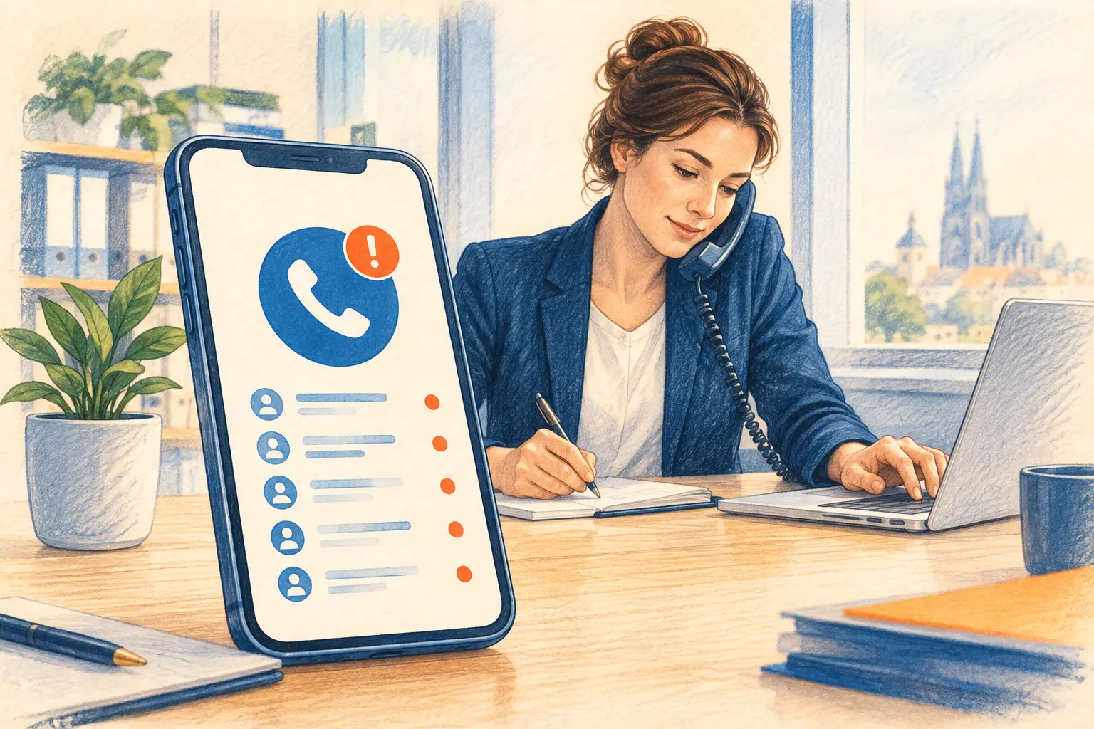 Telefonagent Anrufe priorisieren im Mittelstand