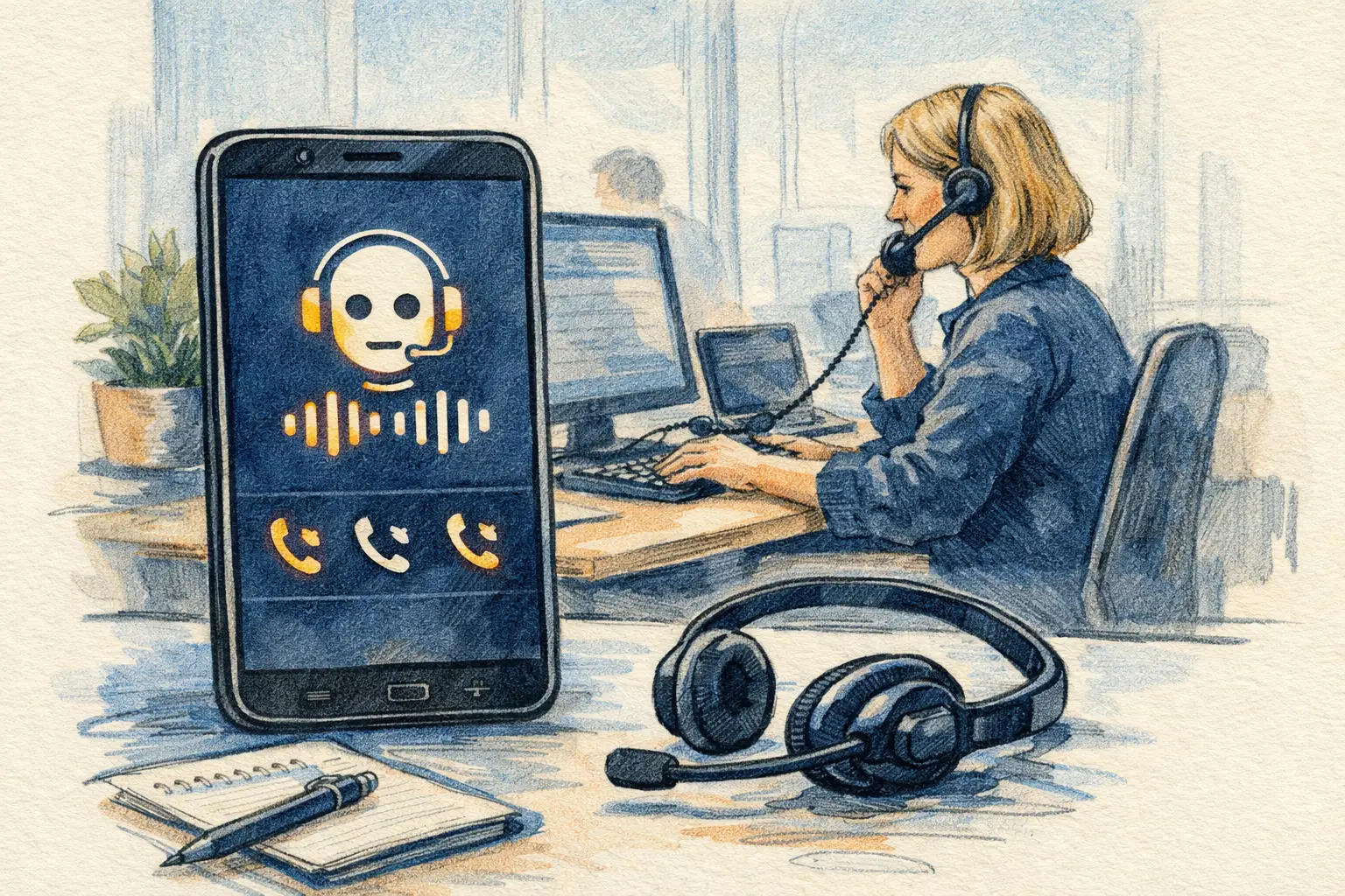 Geschäftstelefonie automatisieren mit AI Voice Agents