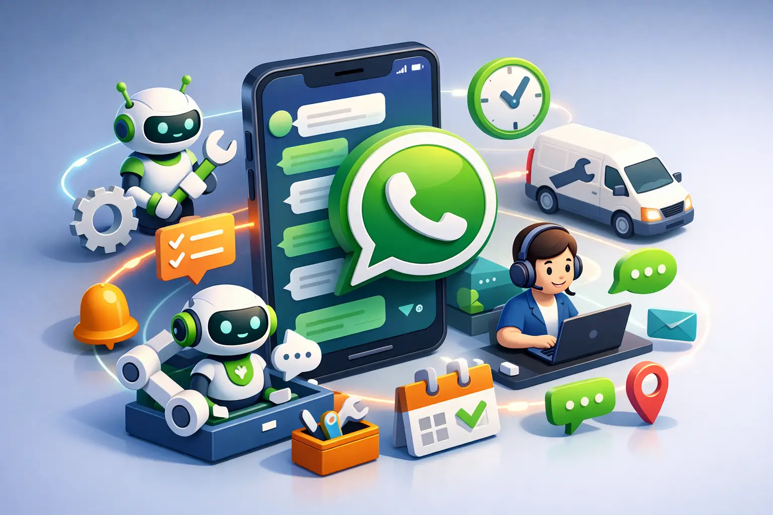 Guia prático de automação no WhatsApp para serviços