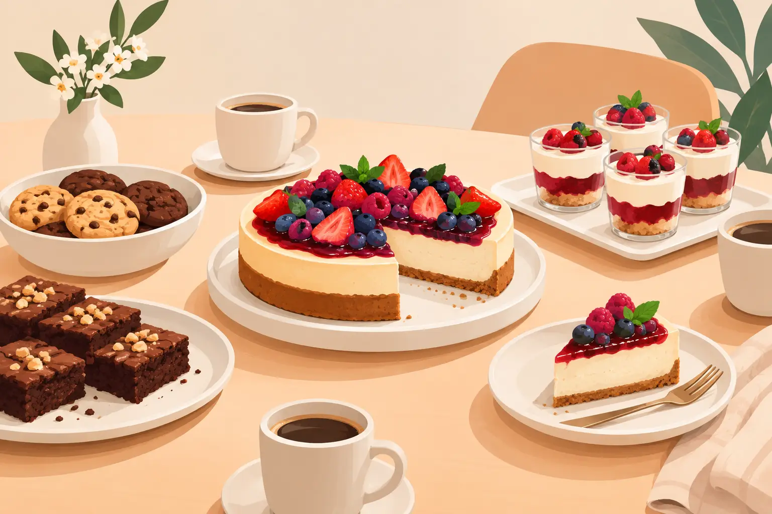 Postres para compartir que alargan la sobremesa