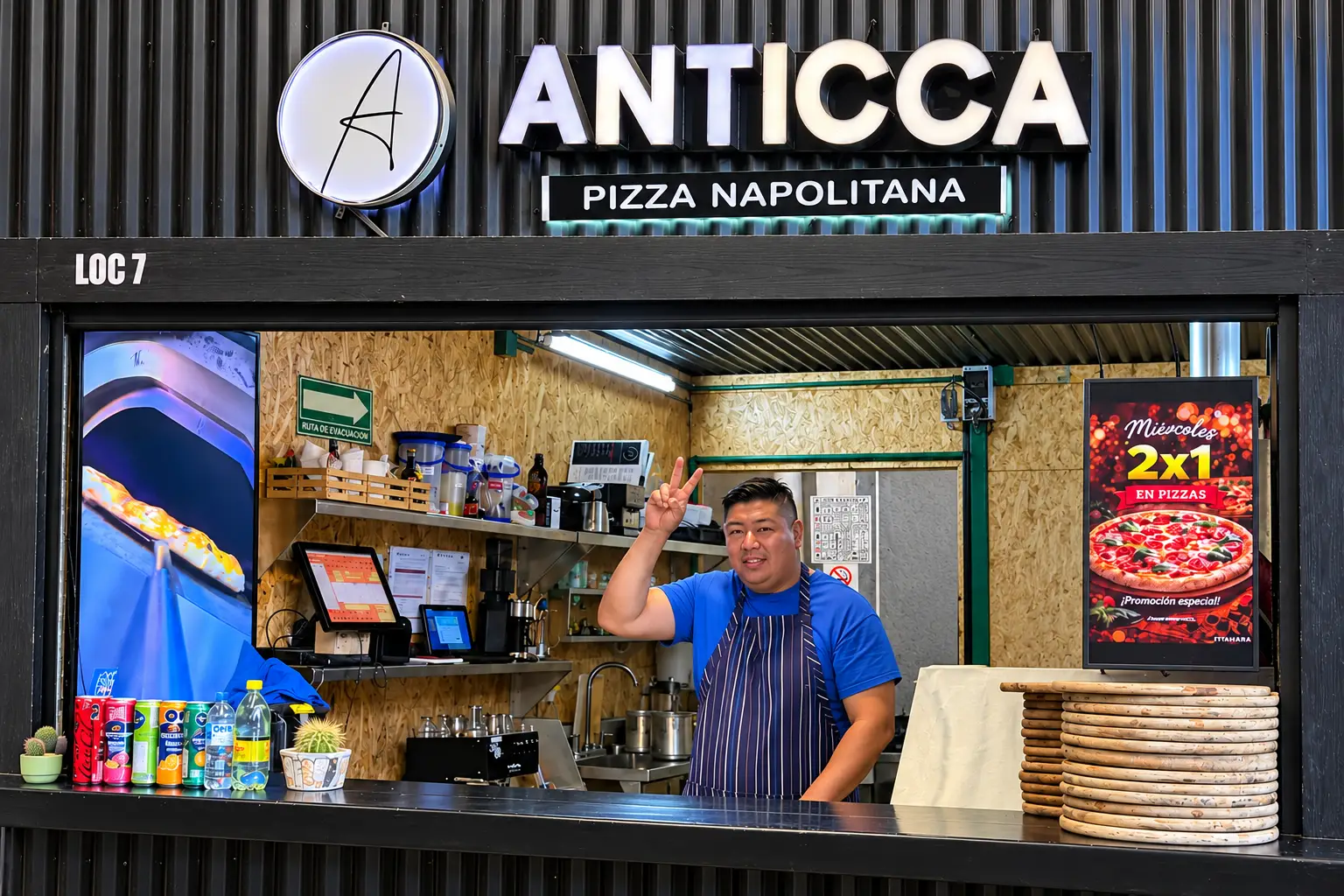 Pizza artesanal Nápoles para compartir sin prisa