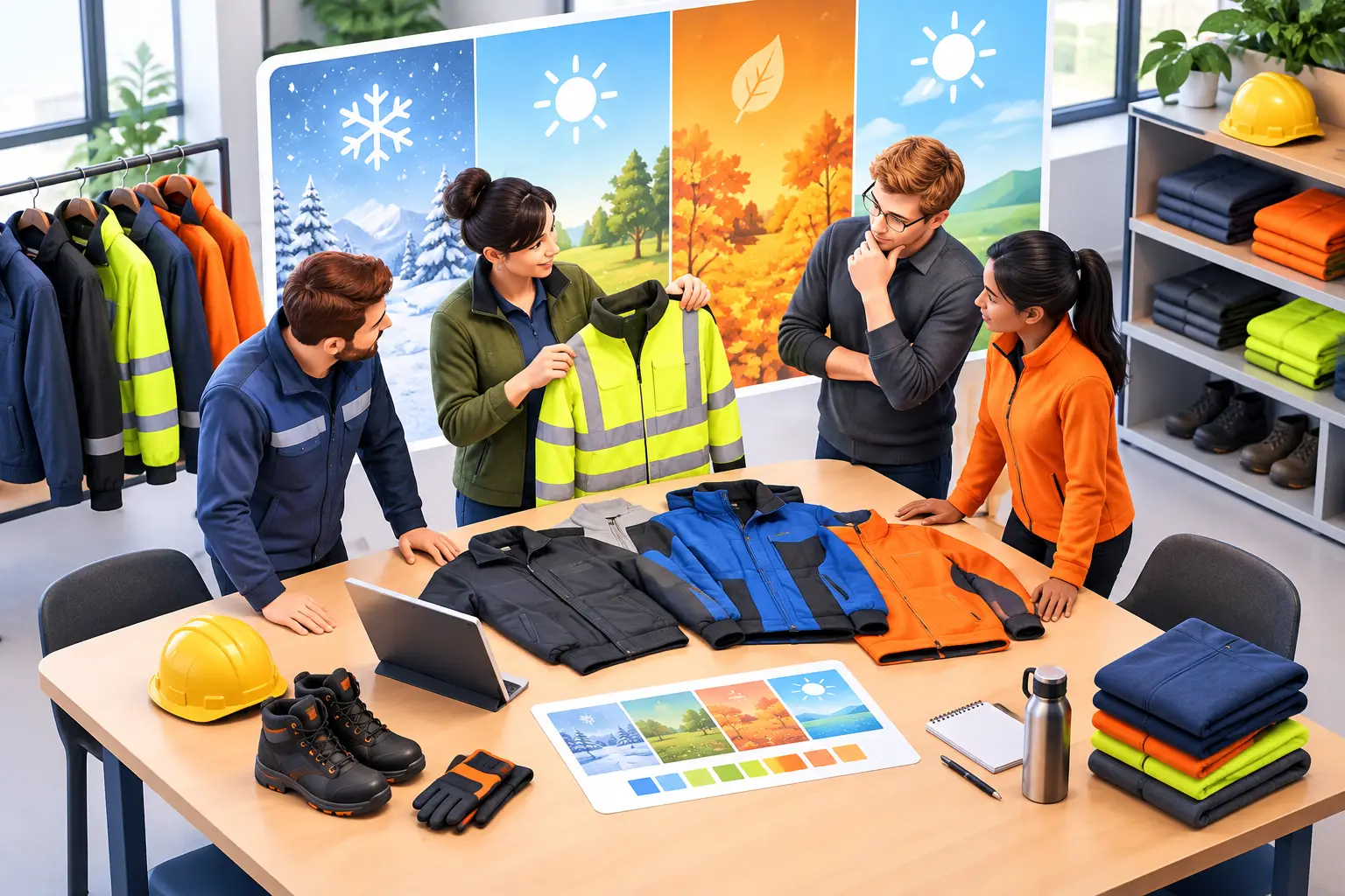 Titelbild zum Beitrag «Arbeitskleidung saisonal richtig planen für Teams», StickPrint Chur