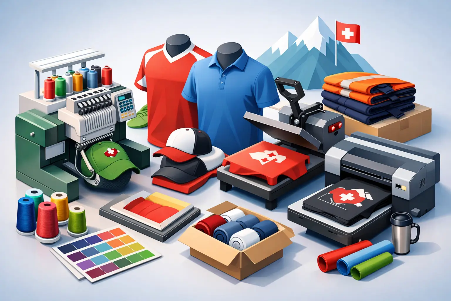 Textilveredelung Schweiz für Teams und Betriebe