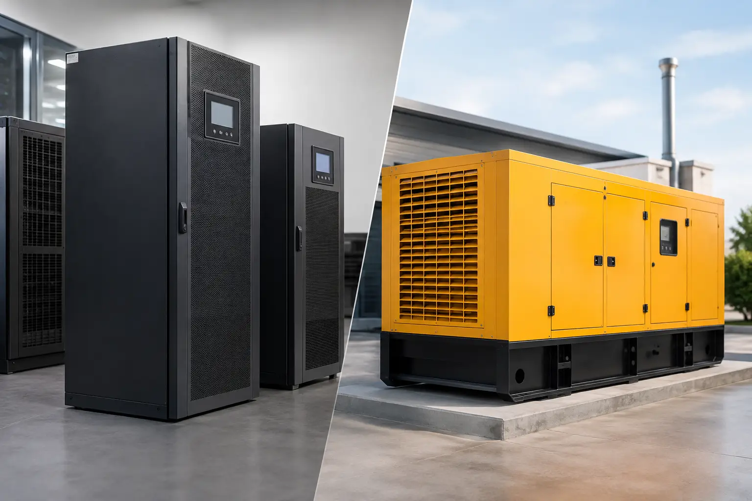 UPS versus generadores industriales: qué conviene