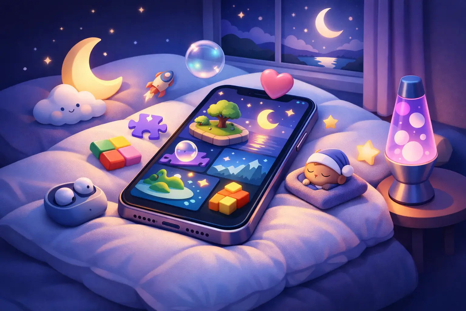 7 Best Bedtime Phone Games for Calmer Nights