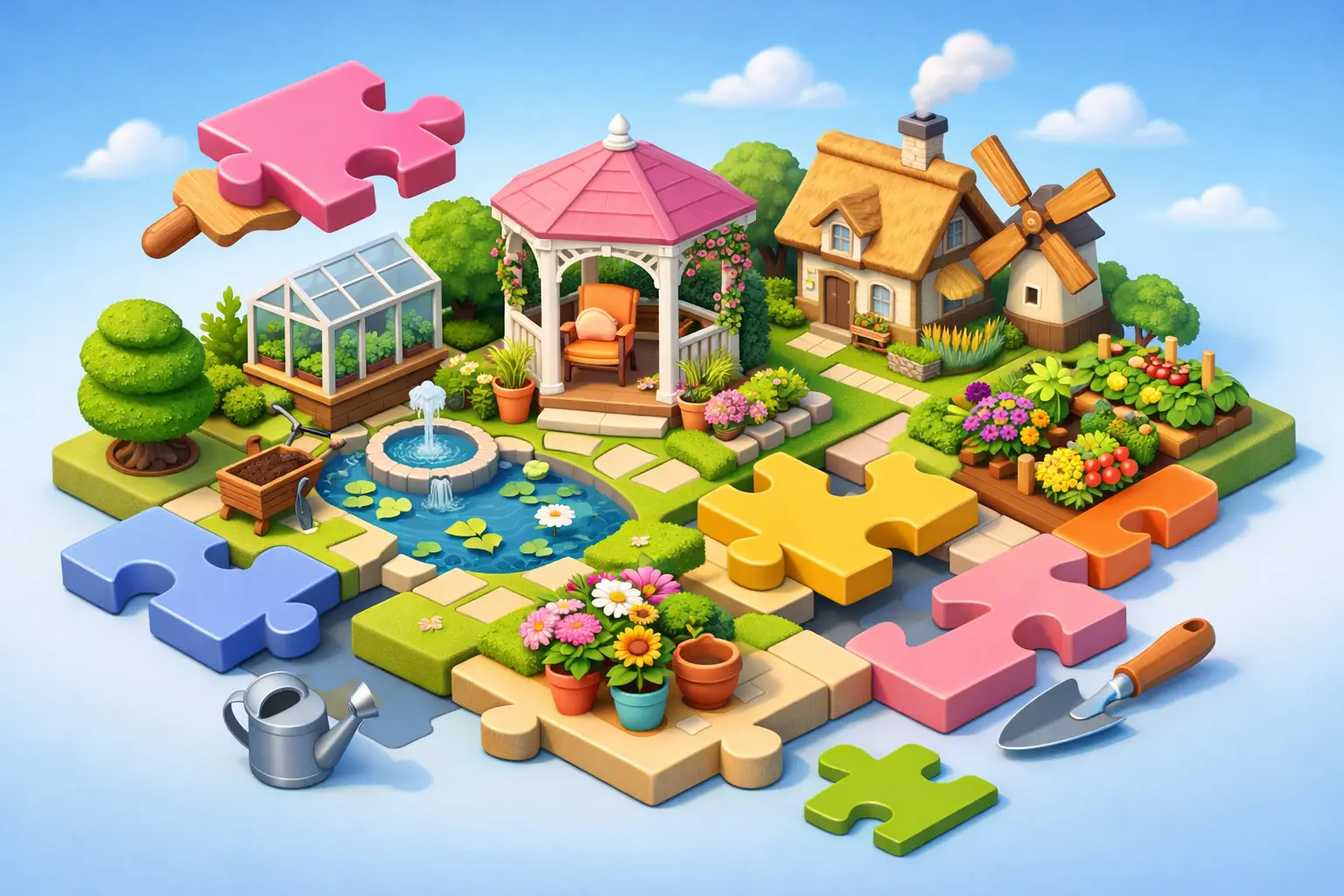 What Makes a Garden Building Puzzle Game Good?