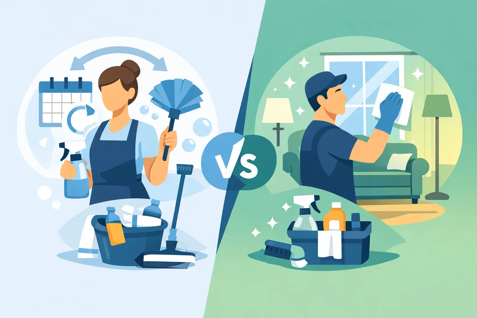 Recurring Cleaning vs One Time Cleaning Compared