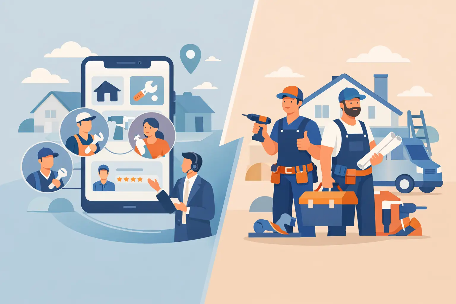 Home Services Marketplace vs Contractors