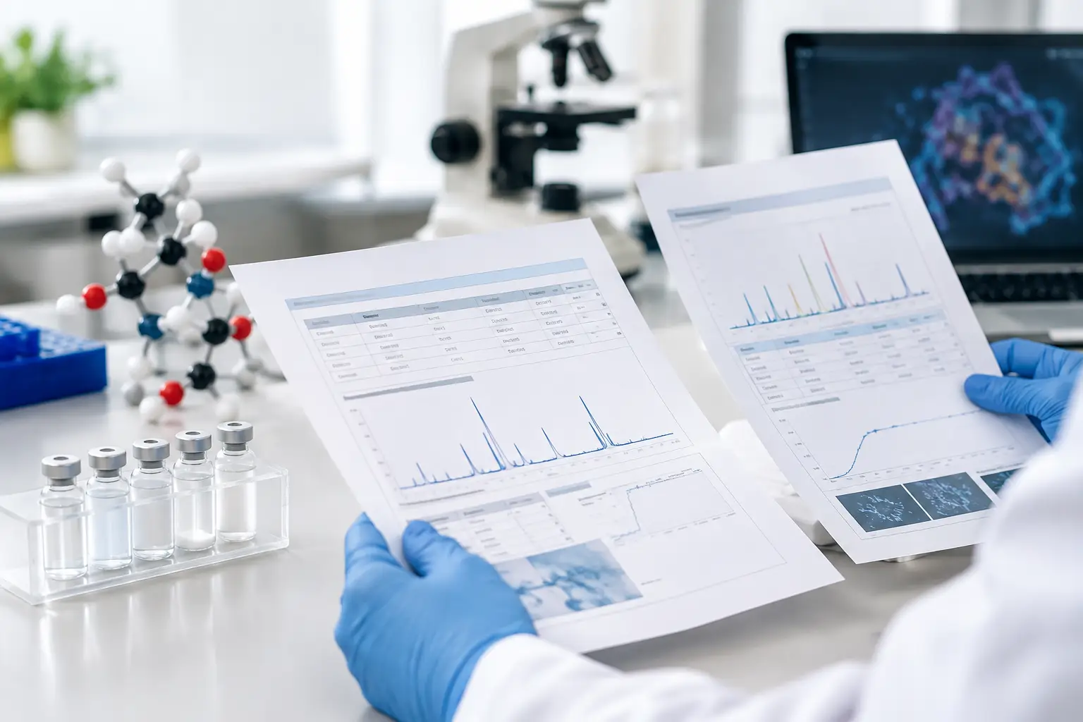 Peptide COA Versus Assay Report Compared