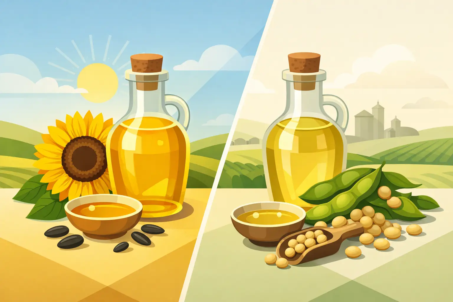 Sunflower Oil vs Soybean Oil for Food Buyers