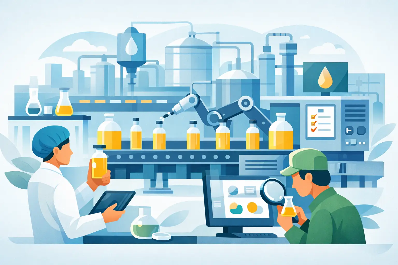 Edible Oil Factory Quality Control Systems