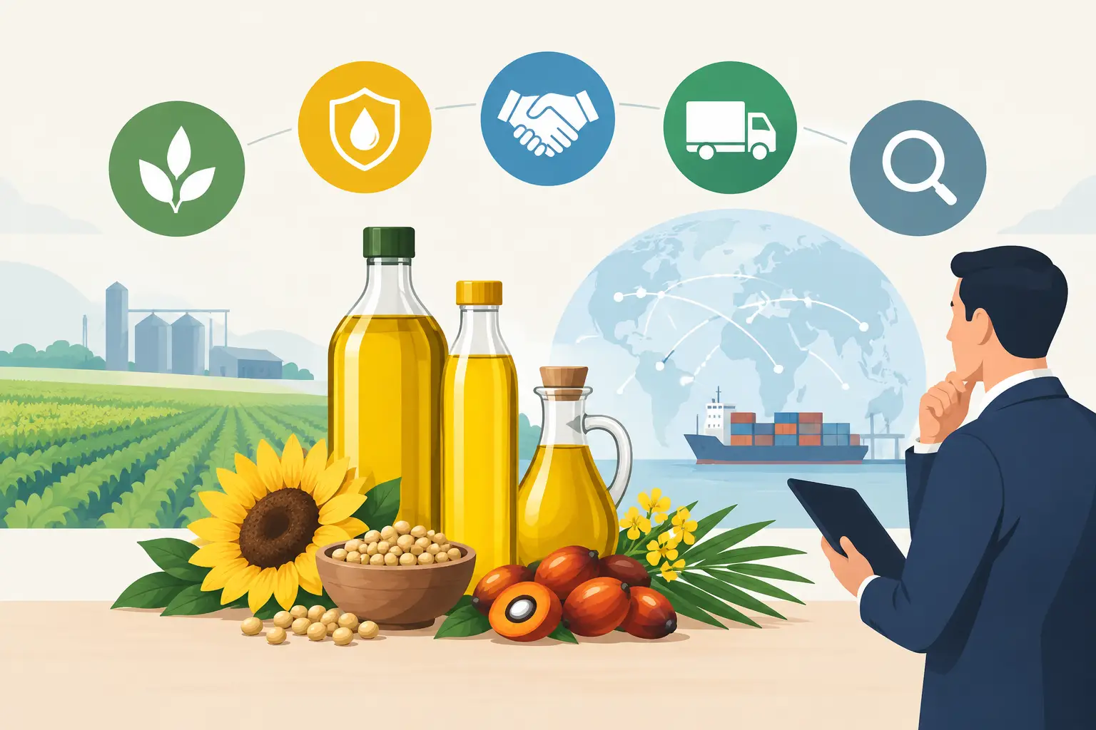Top Edible Oil Sourcing Criteria for B2B Buyers