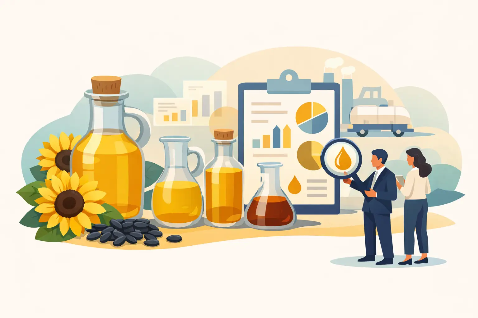 Guide to Sunflower Oil Grades for B2B Buyers