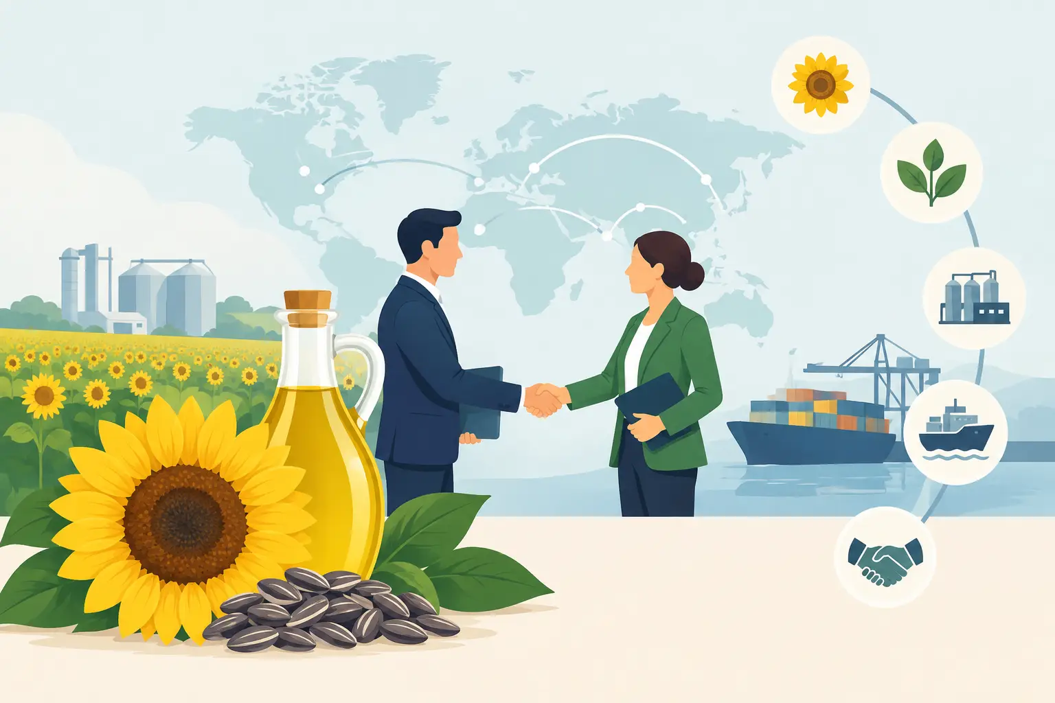 Sunflower Oil Sourcing Case Study for B2B Buyers