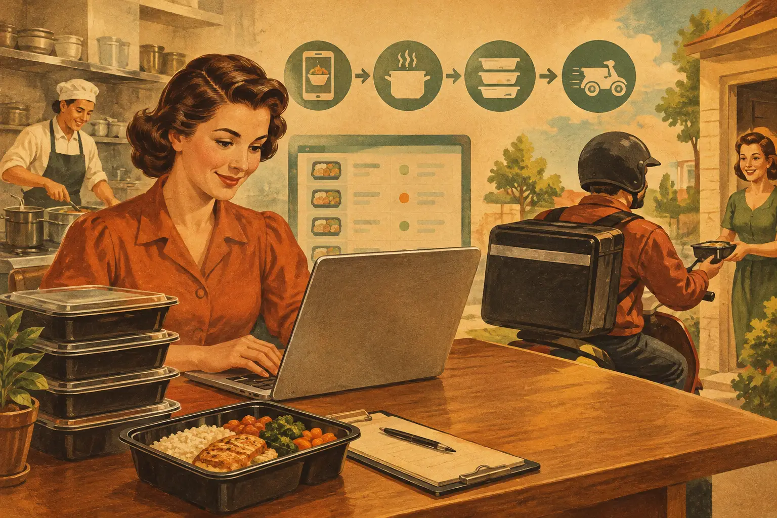 Sistema para delivery de marmitas que organiza tudo