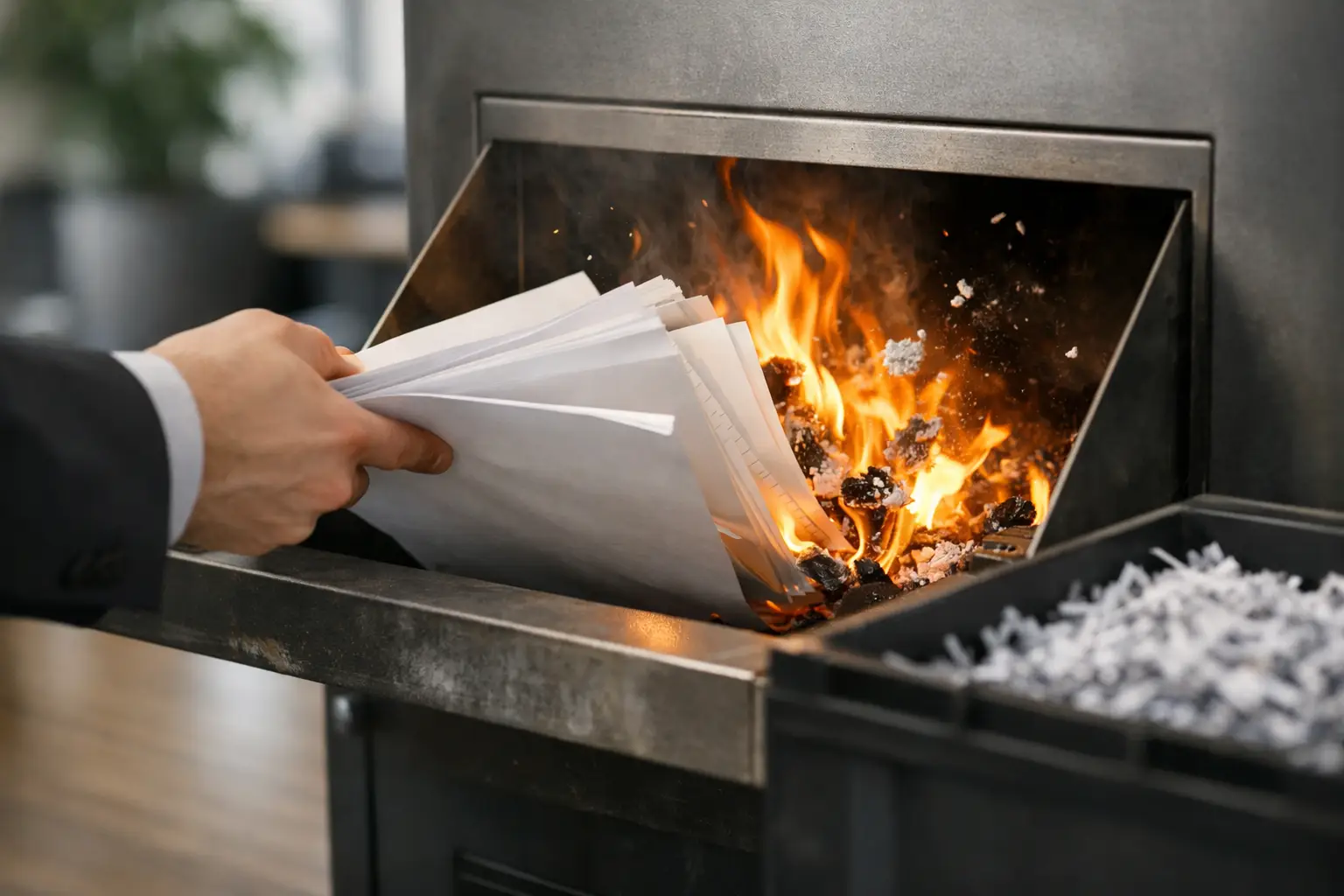 Incineração de documentos sem risco jurídico