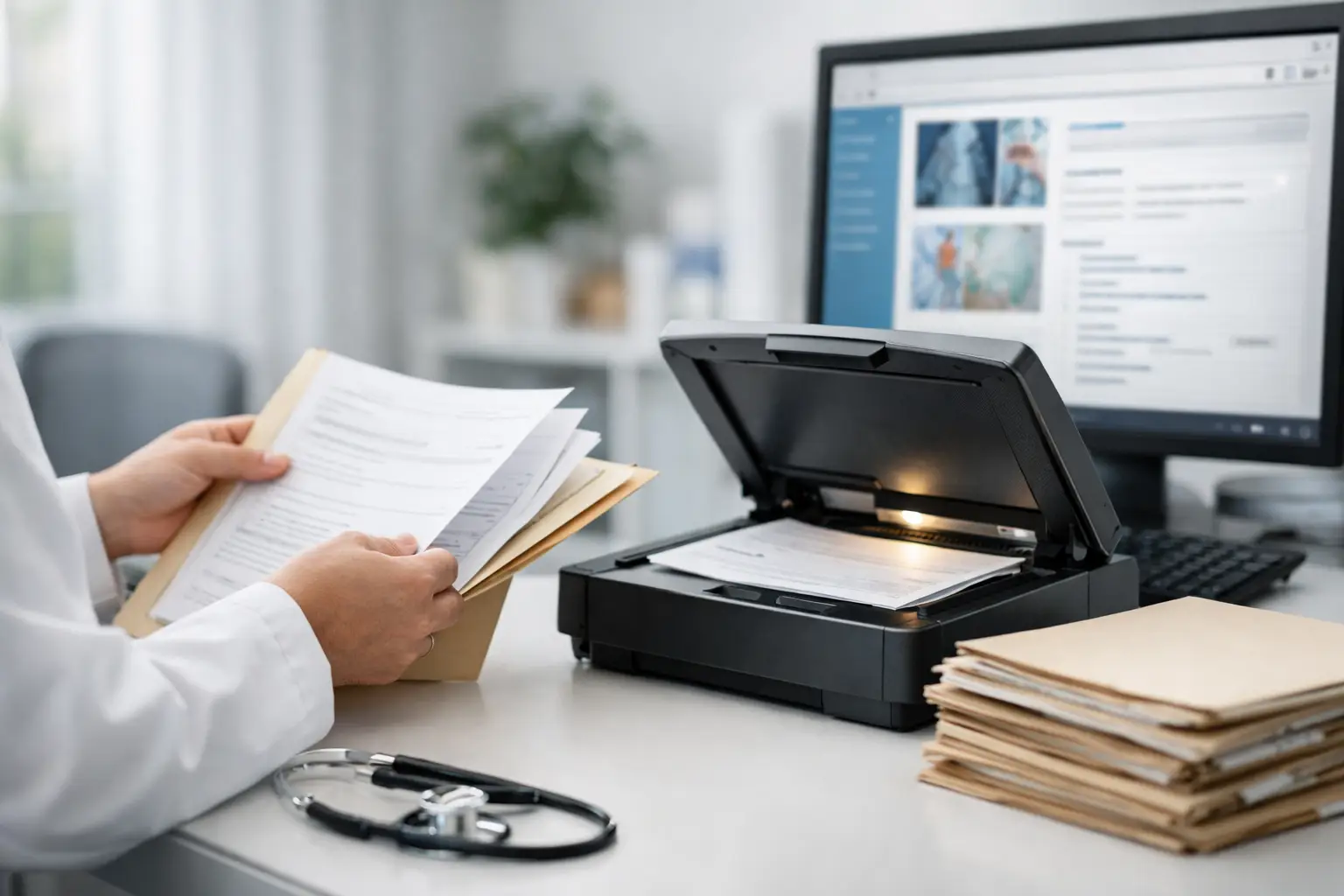 Como digitalizar prontuários médicos com segurança