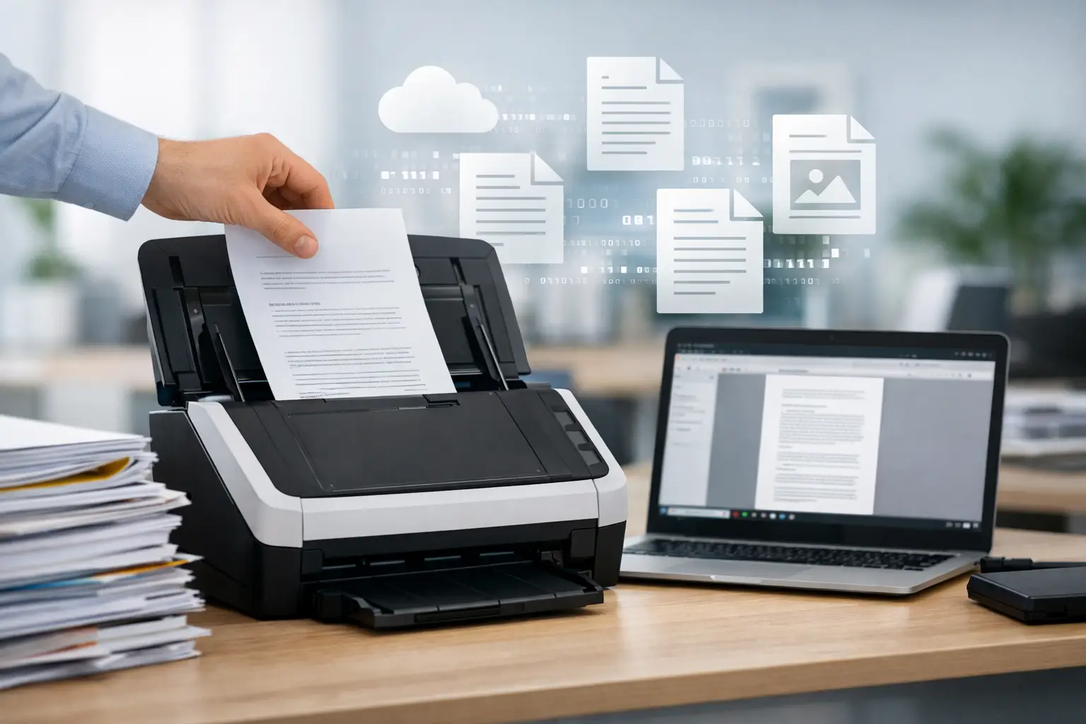 Digitalização de documentos na empresa
