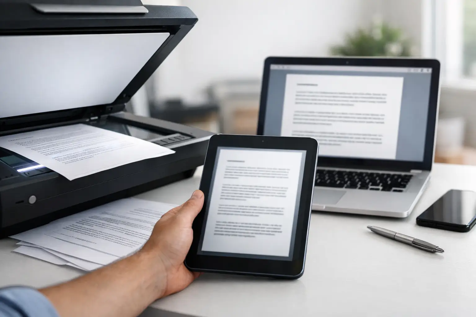 Documento digitalizado, digital e escaneado