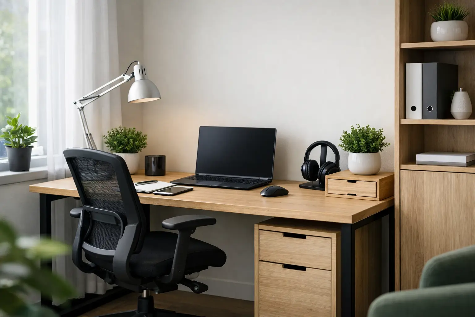 Kiçik ofis üçün mebel ideası: ağıllı seçimlər