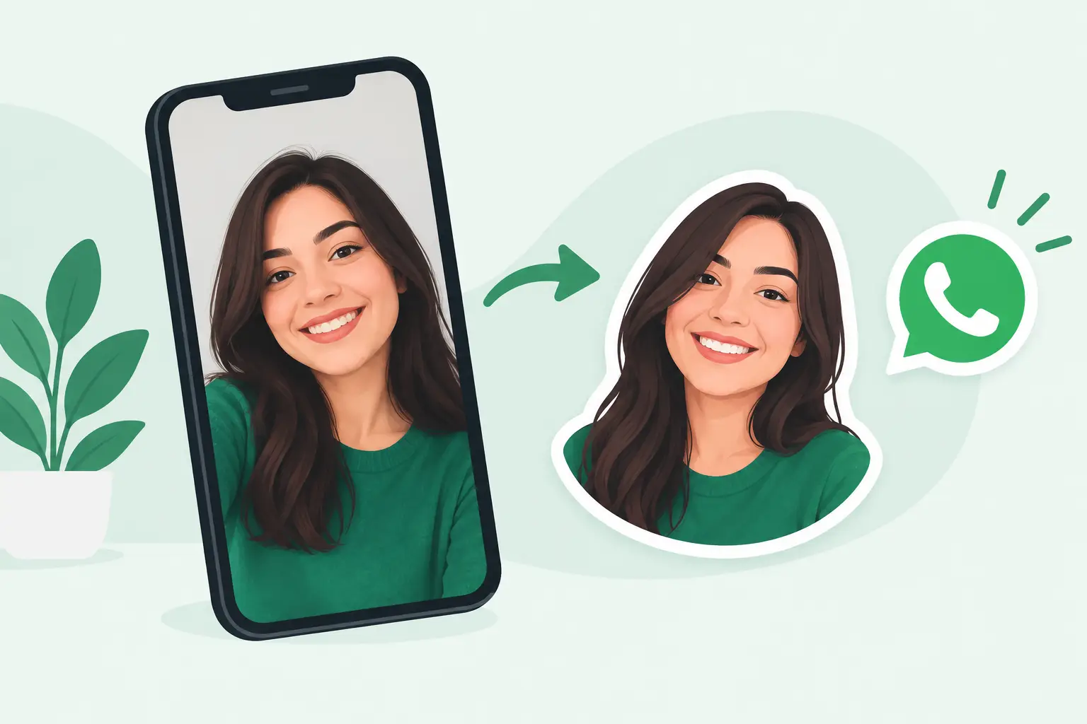 Transformar selfie em figurinha para WhatsApp