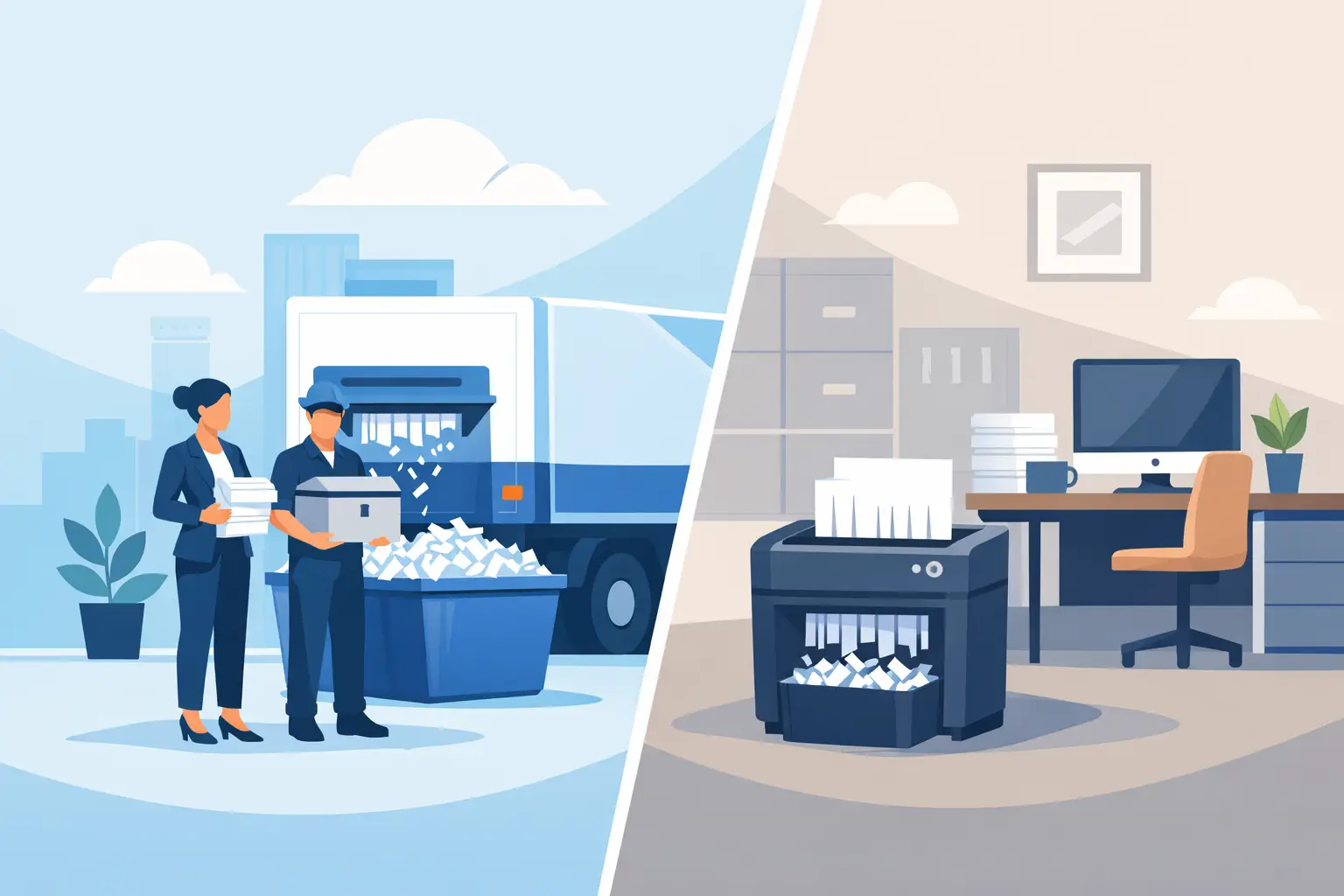 Shredding Service vs Office Shredder: Which Fits?
