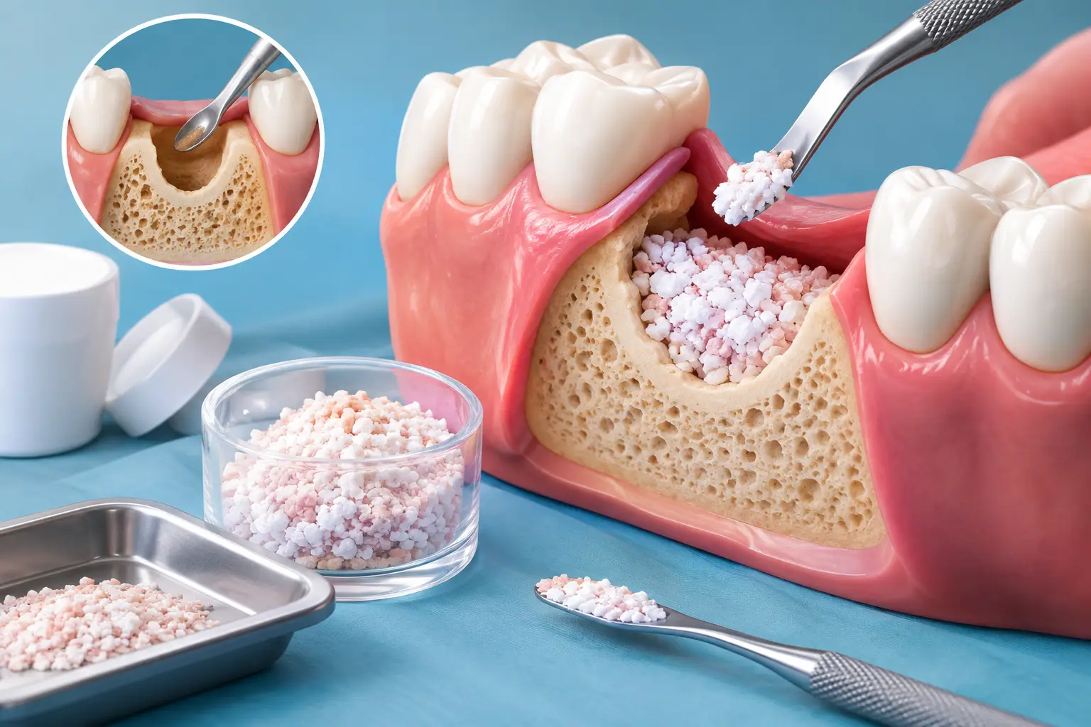 Como preparar enxerto ósseo dental com segurança
