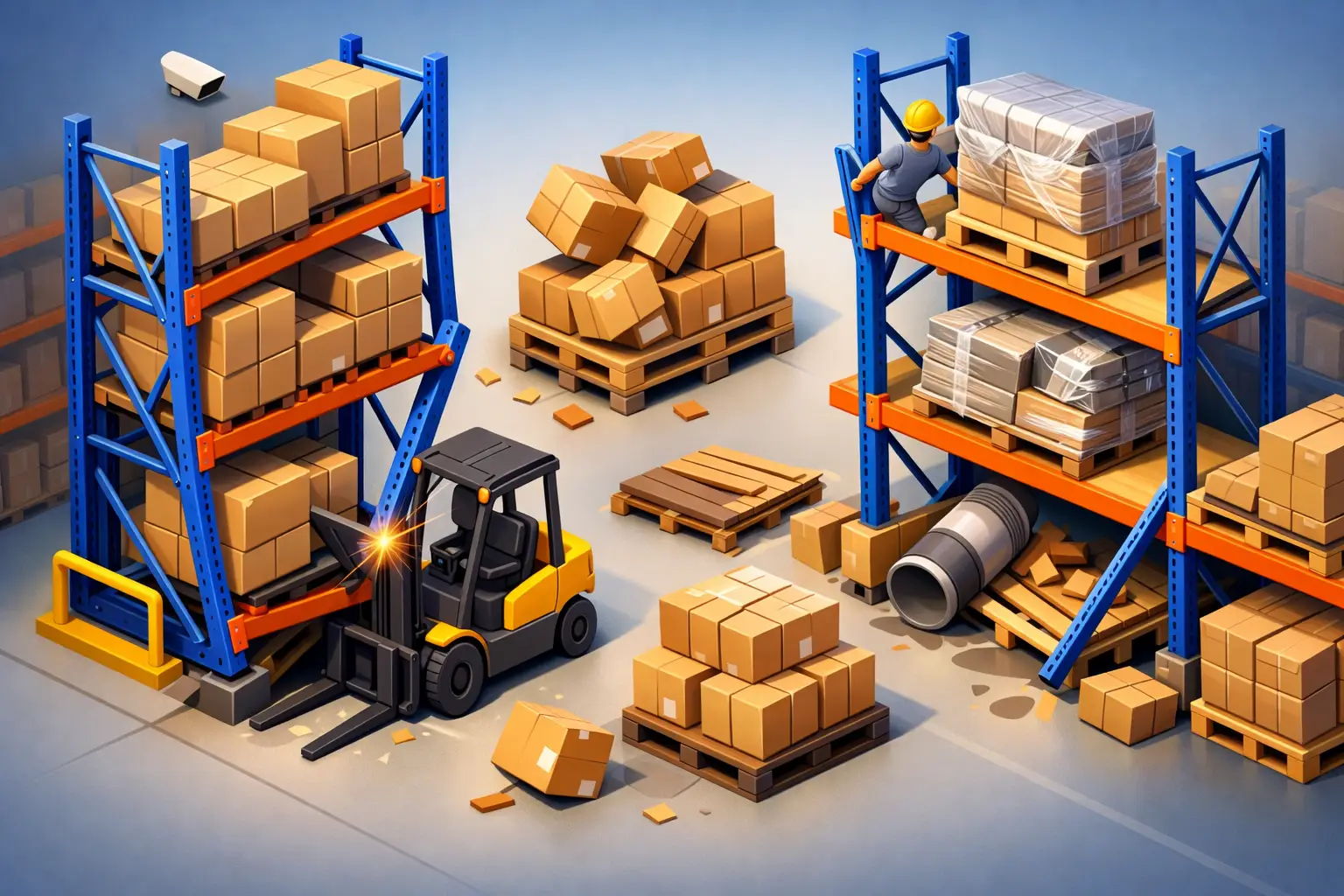 What Causes Rack Damage in Industrial Warehouses?