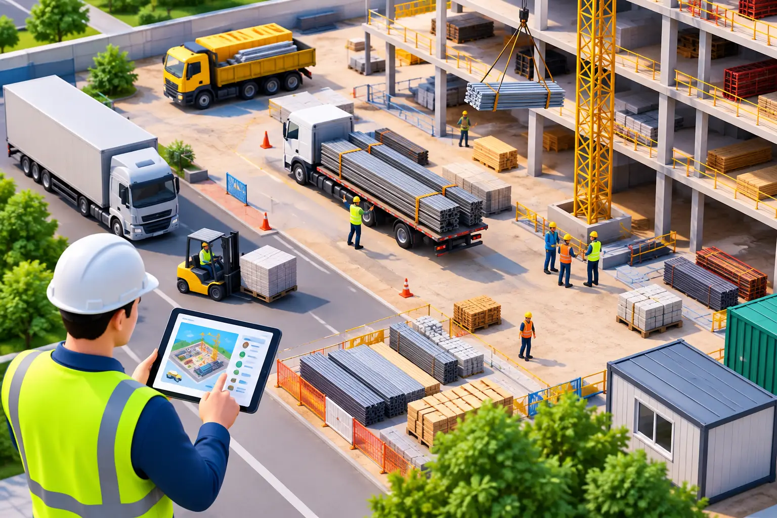 How to Manage Construction Logistics on Live Sites