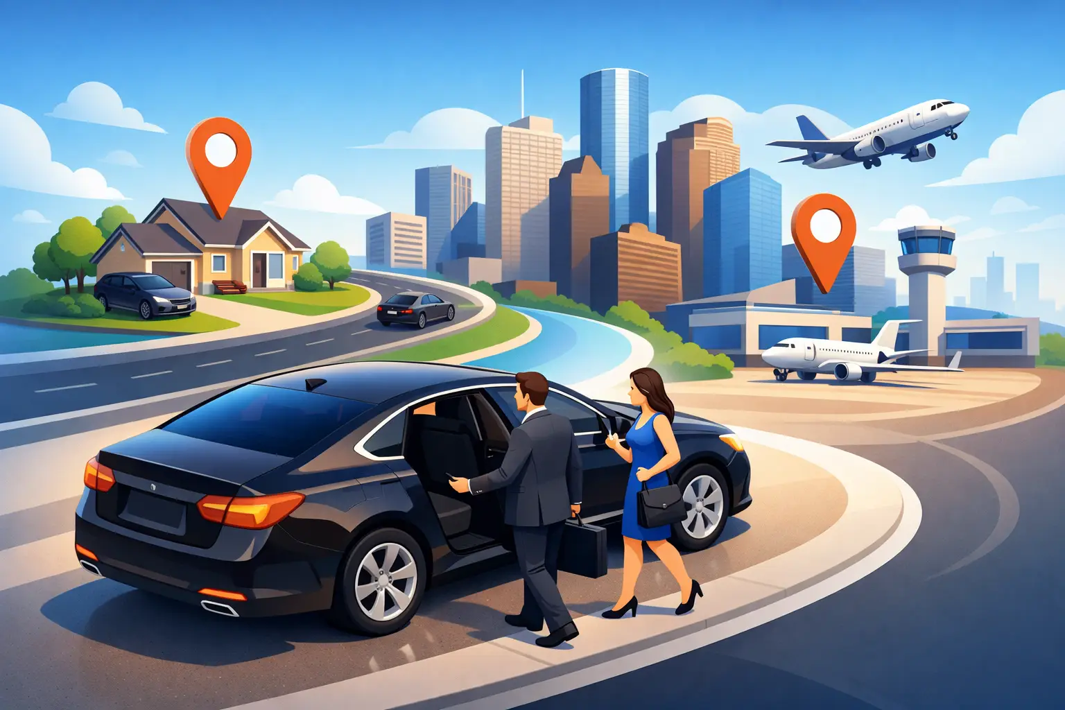 Point to Point Car Service Houston for Busy Days