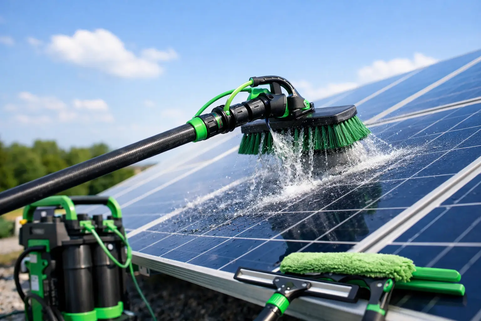 Cómo limpiar placas solares con agua pura Limpieza Cristales