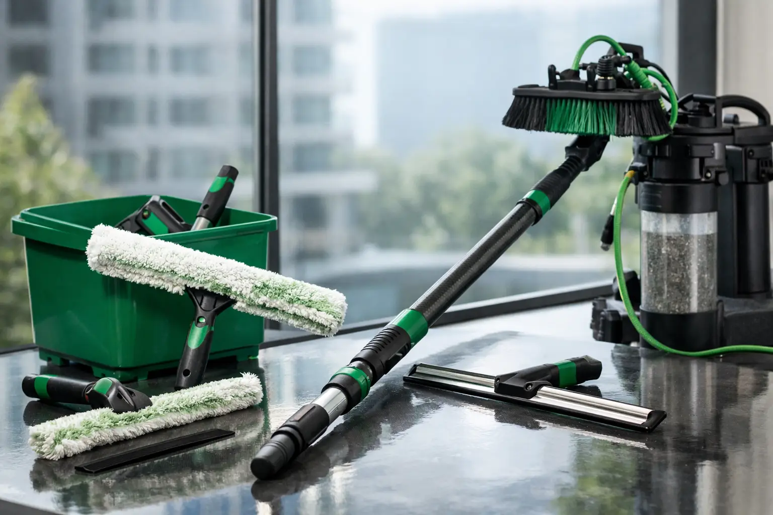 Review del kit ErgoTec para cristales profesionales Limpieza Cristales