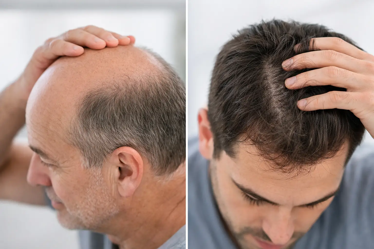 Diferença entre calvície e queda de cabelo